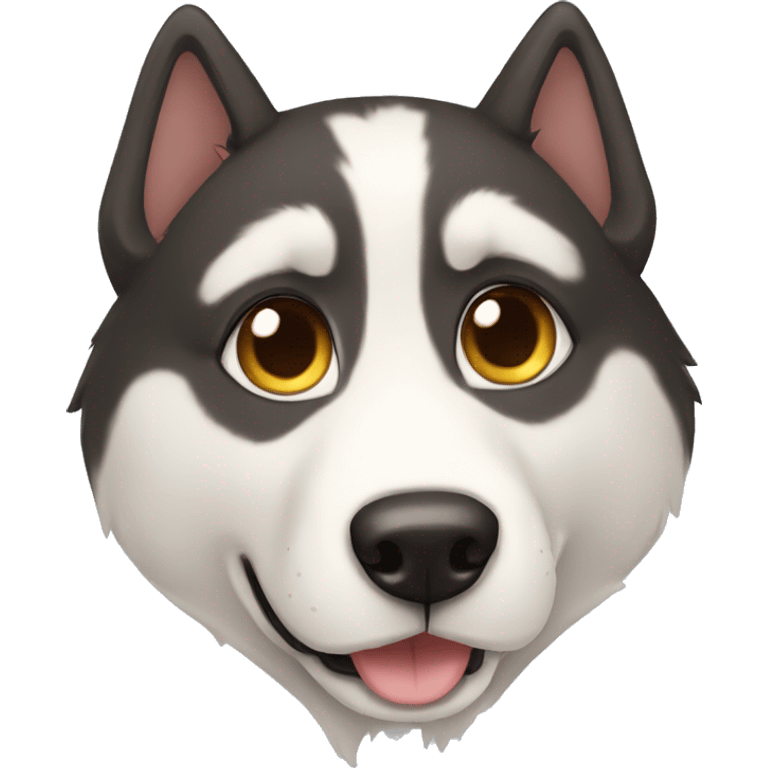 Perro husky  emoji