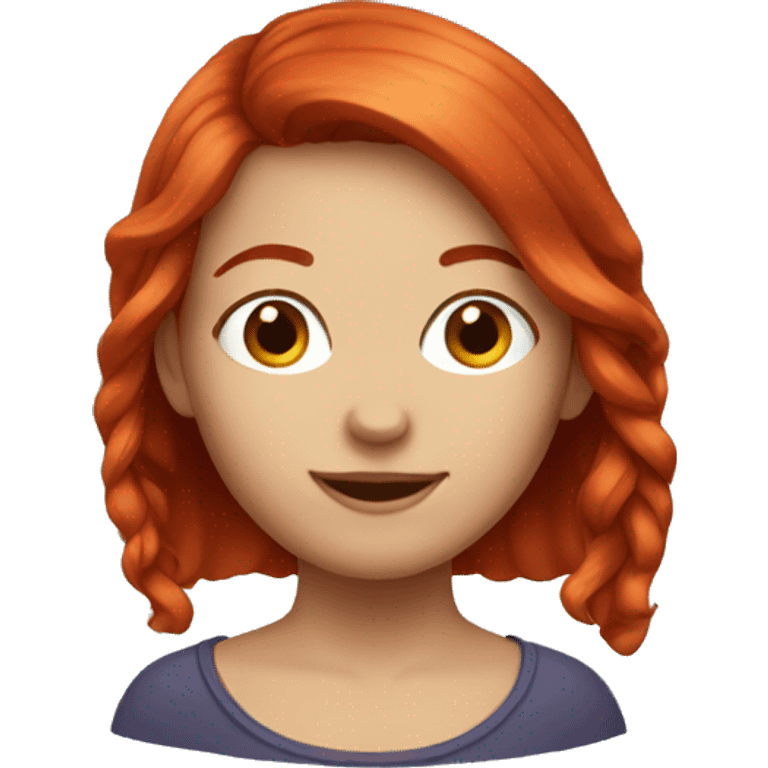 Red hair girl emoji