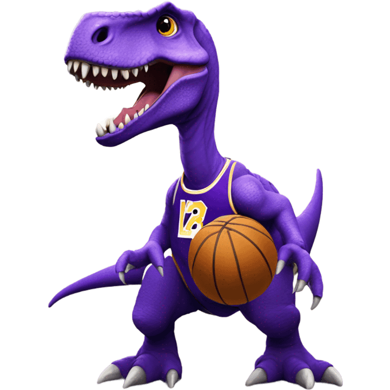 dinosaur lakers  emoji