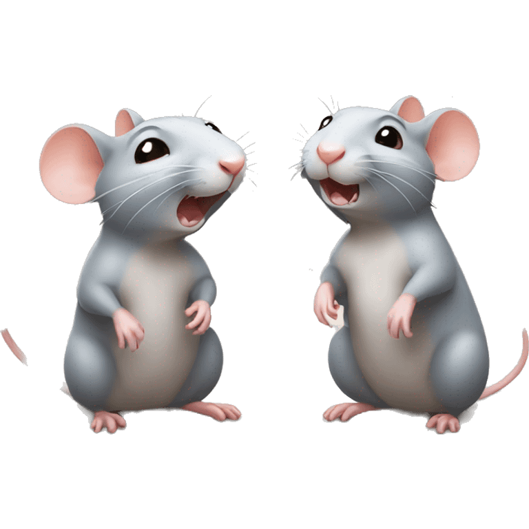 two rats squeak speak emoji