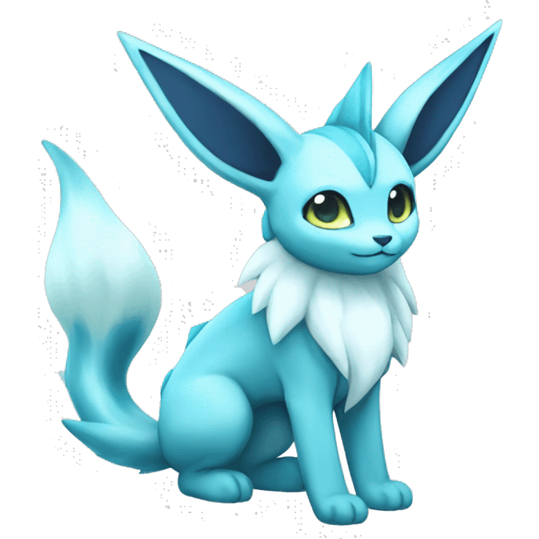 Glaceon-Vaporeon full body emoji