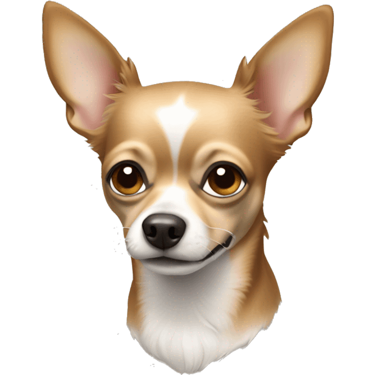 Old Chihuahua dog light brown and white hairs emoji