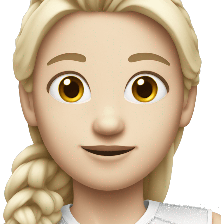 Figure skater white skin  emoji