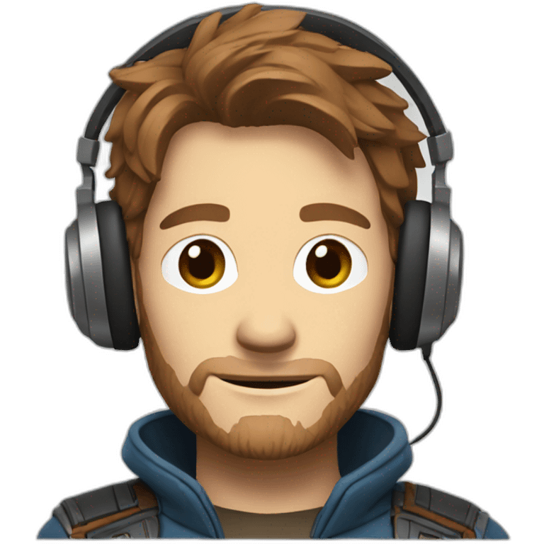 peter quill with headphones emoji