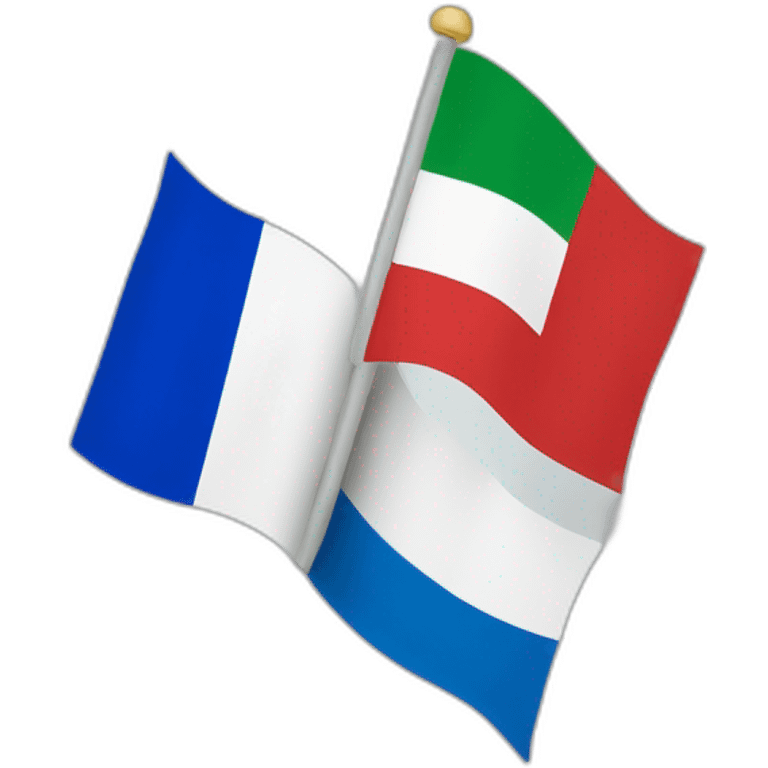 France and Italy Flag Together emoji