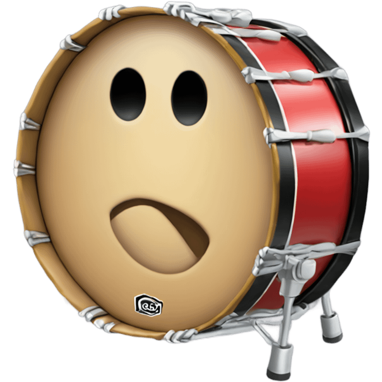 Marching band bass drum emoji