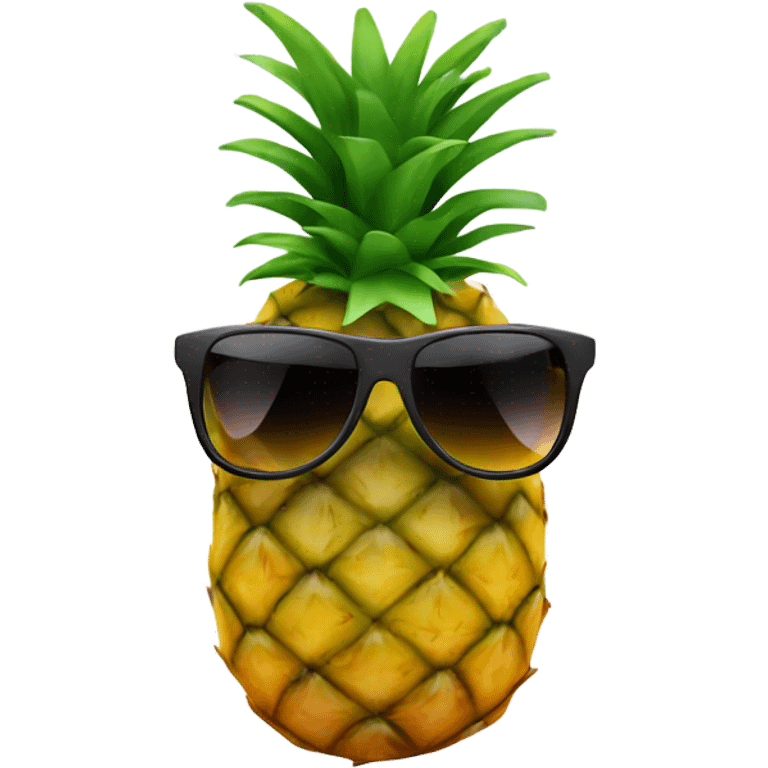 Pineapple wearing sunglasses emoji