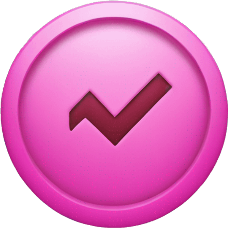 Pink check mark tick emoji