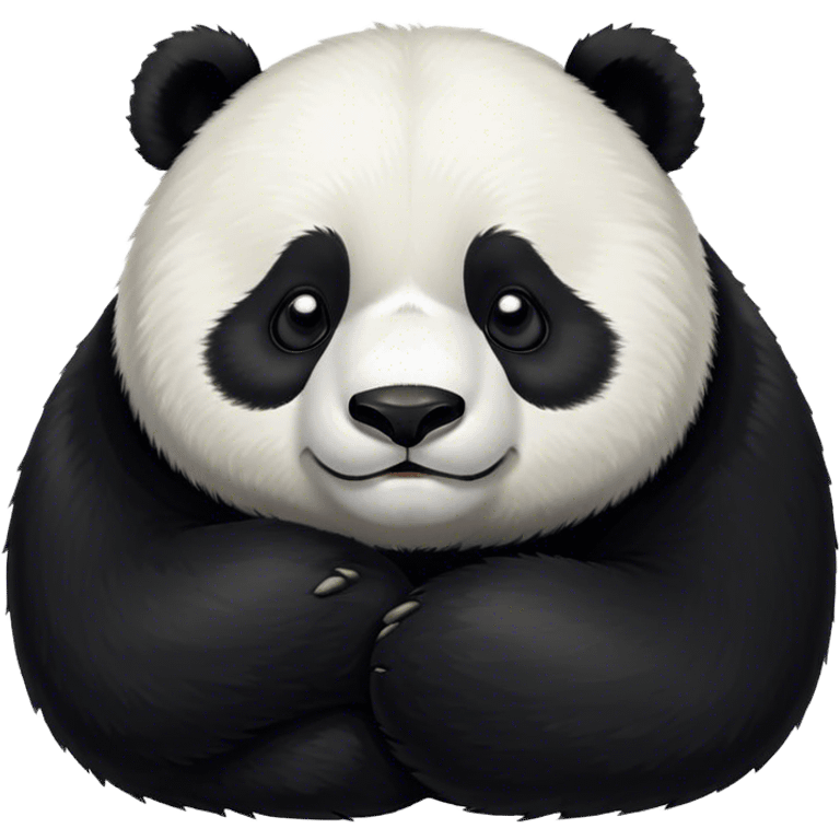 Sleepy panda emoji