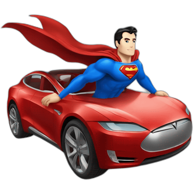 superman-riding-tesla emoji