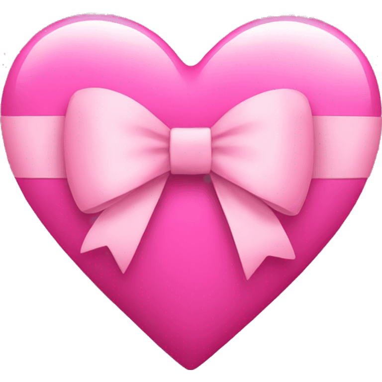 pink heart with bow emoji