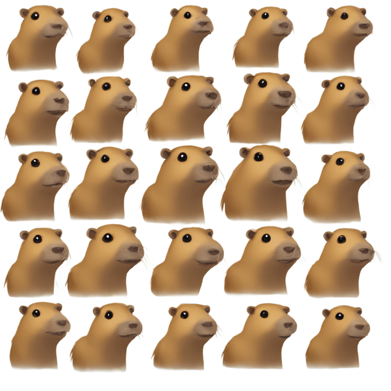 Capybara high emoji