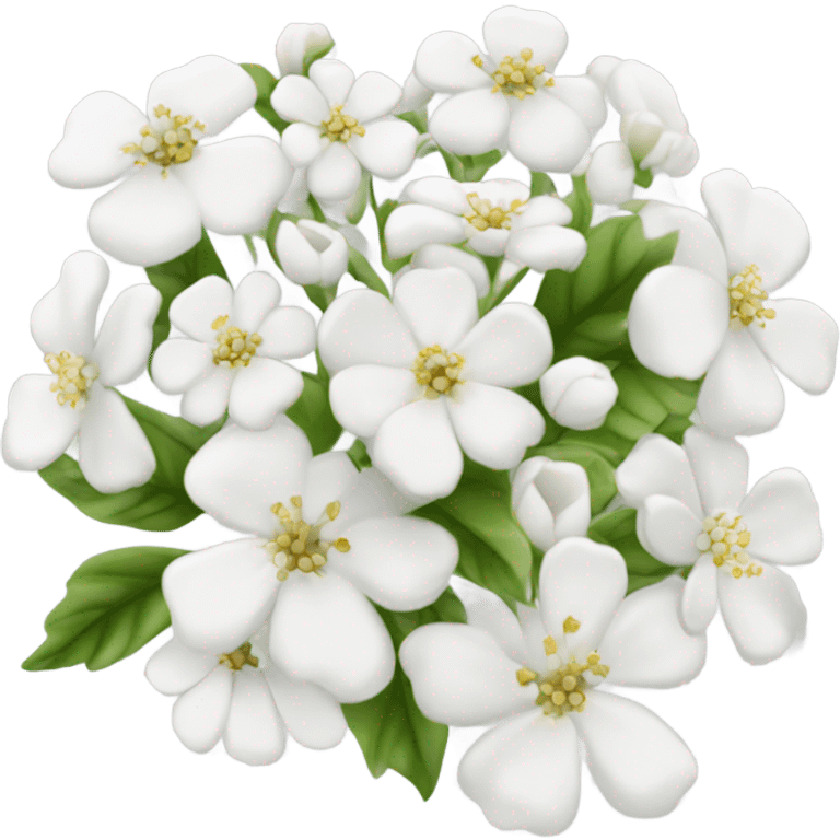 White flowers emoji