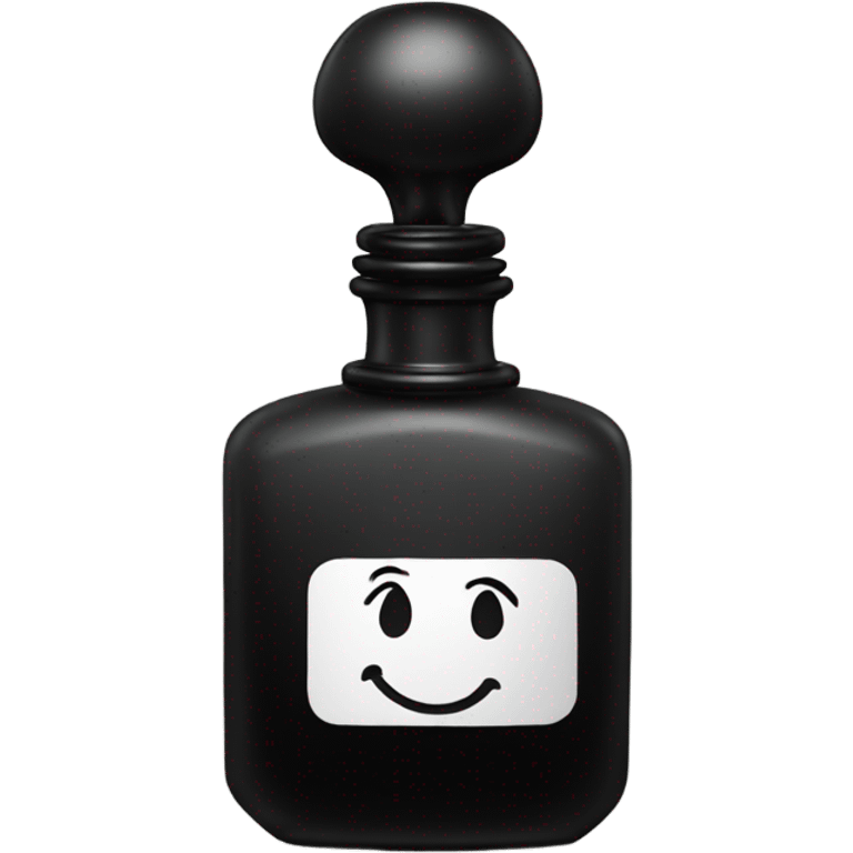 smiling perfume face with black cap emoji