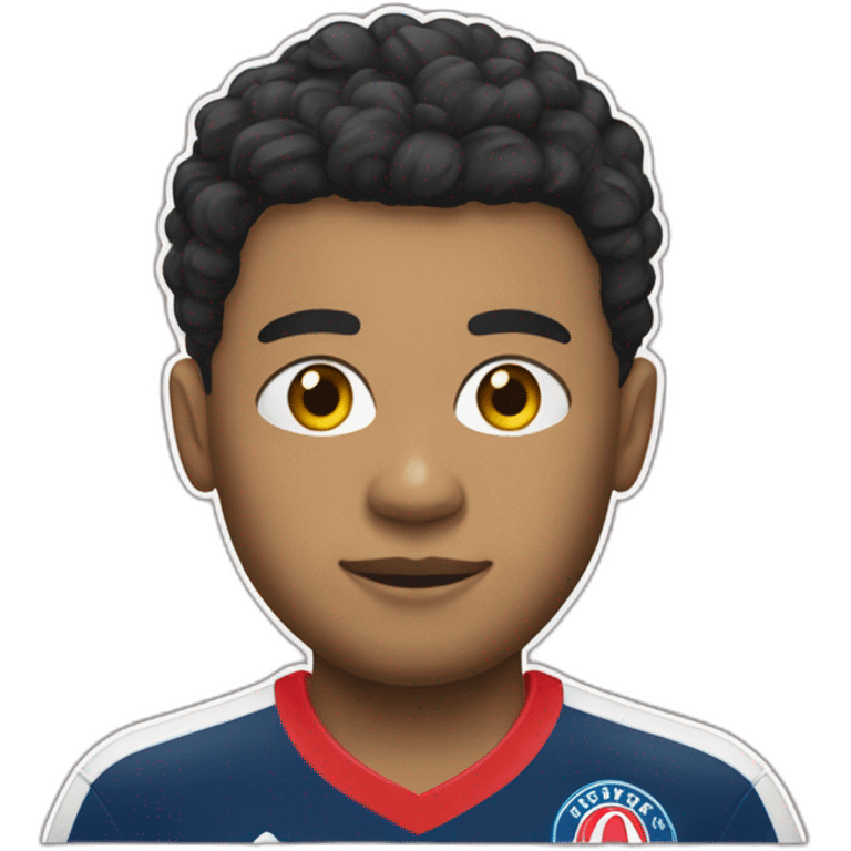 Mbappé cheveux rouge emoji