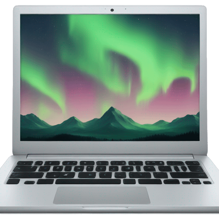 aurora laptop screen emoji