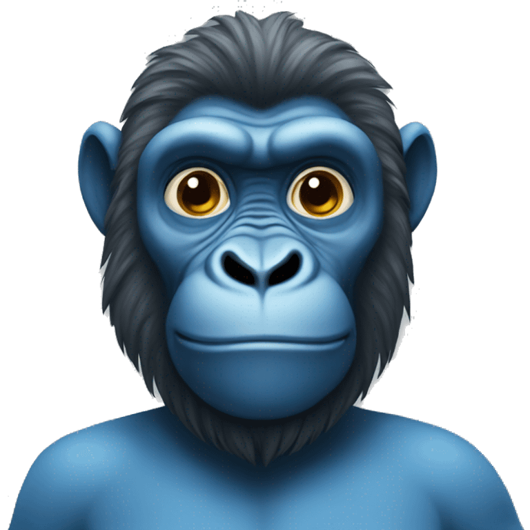 blue gorilla emoji