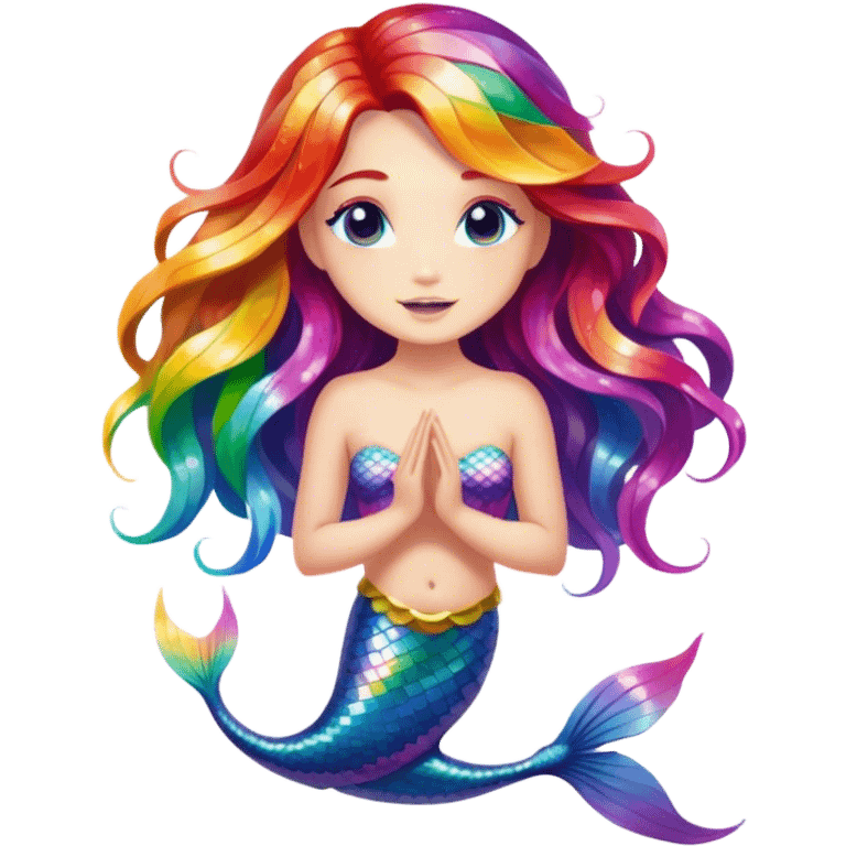 Rainbow mermaid  emoji