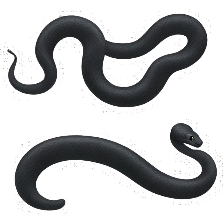 Cute Black snake emoji