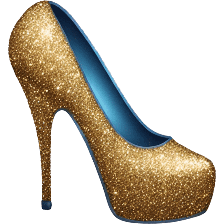 Glitter high heel emoji