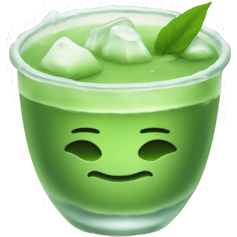 iced matcha  emoji