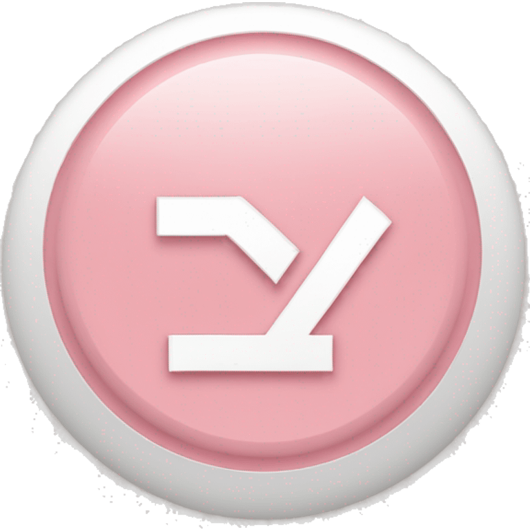 Light pink check mark inside circle emoji