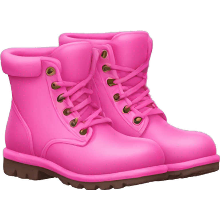 pink boots emoji