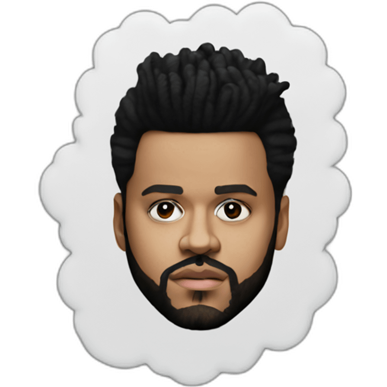 hyperrealistic the weeknd emoji