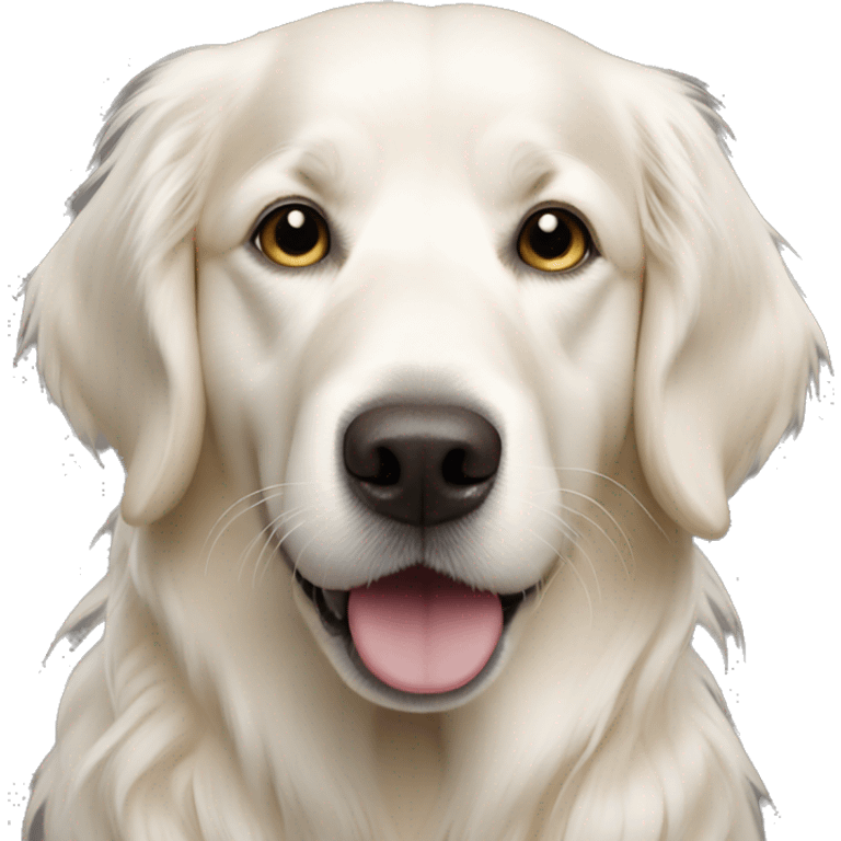 White golden retriever  emoji