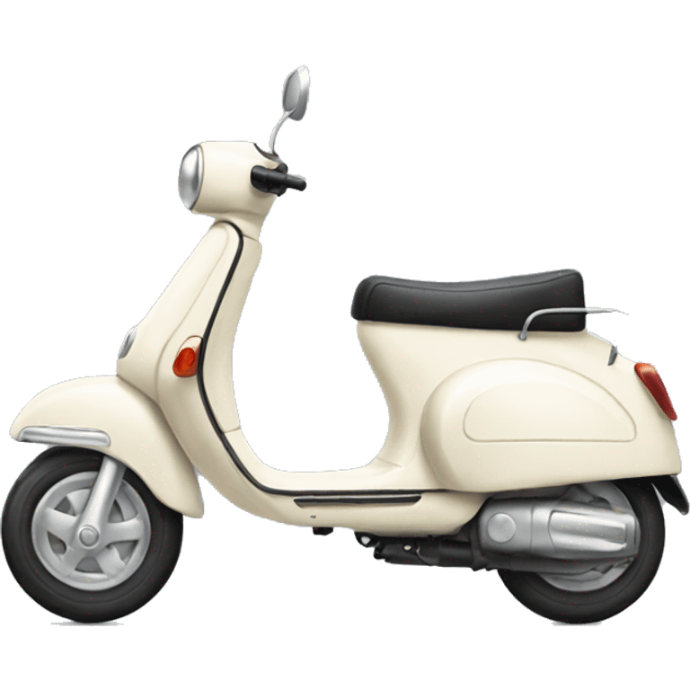 Cream white scooter emoji