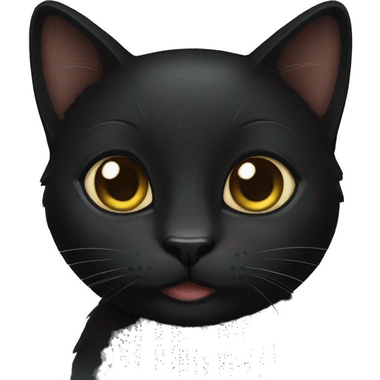 black kitty emoji