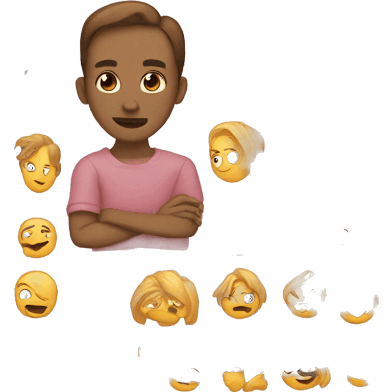 розовый цветок emoji