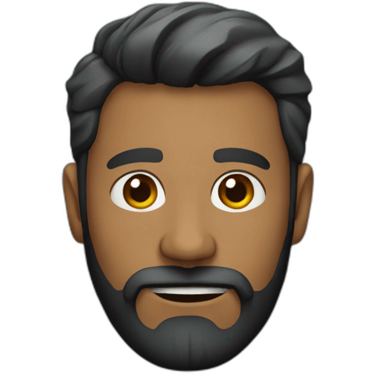 bold man with beard emoji