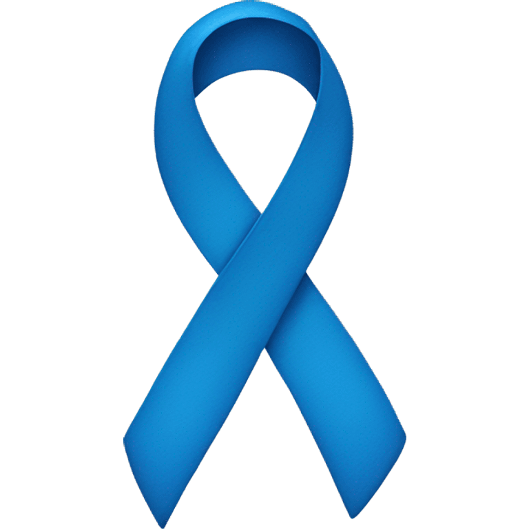 Blue cancer ribbon emoji