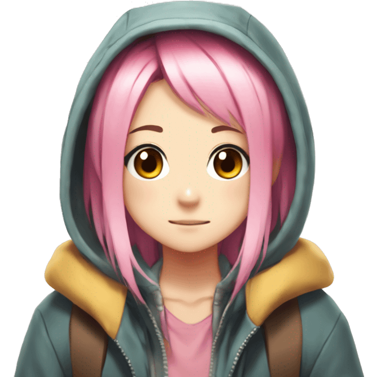 yurucamp-anime-girl-pink-hair-nadesiko-big chest emoji