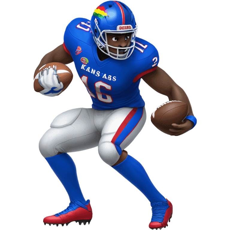 Kansas football player emoji