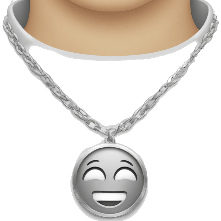 Silver necklace emoji