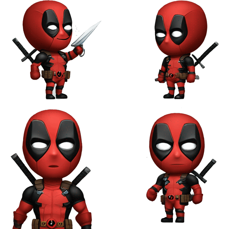 Deadpool with thunder thighs emoji