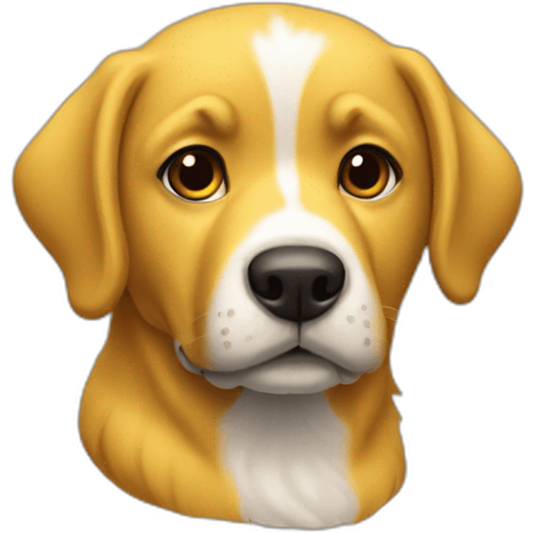 Perro amarillo  emoji