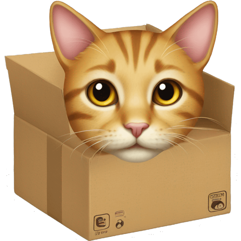 cat on the box emoji