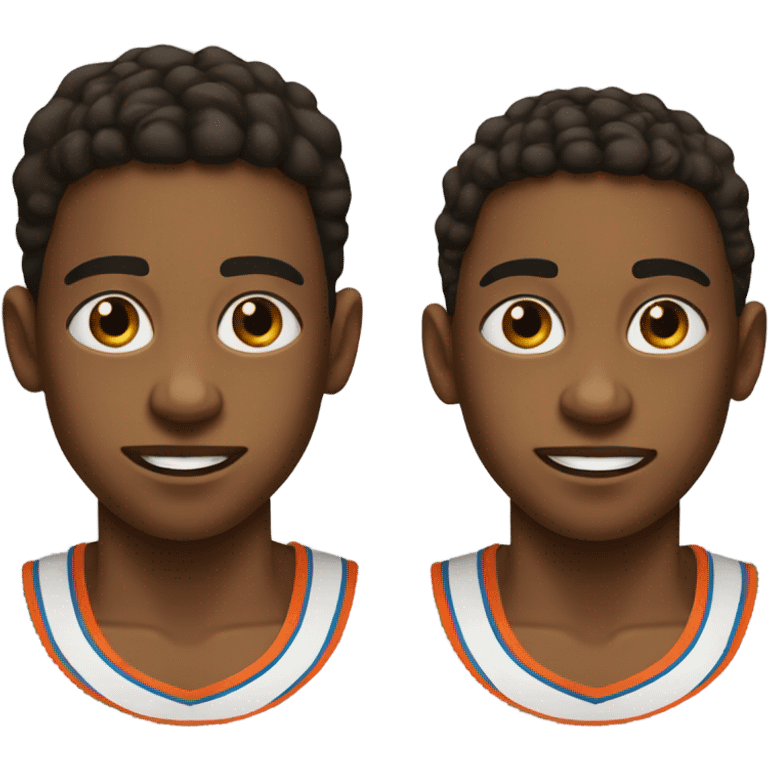 Teen twin boys basketball emoji