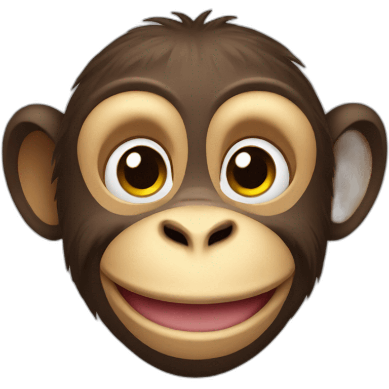 Monkey happy emoji