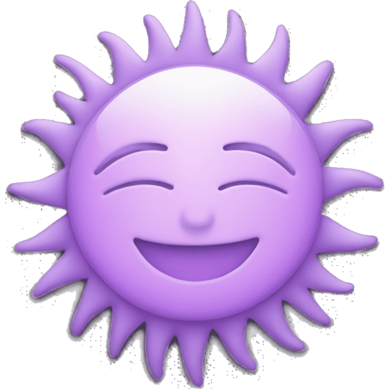 light purple sun emoji