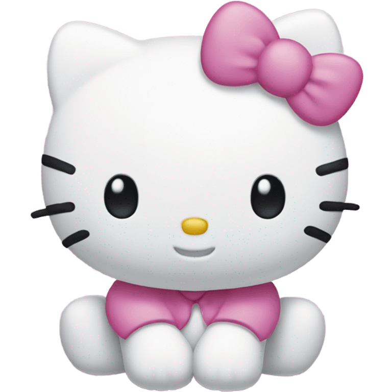 Hello kitty happy emoji