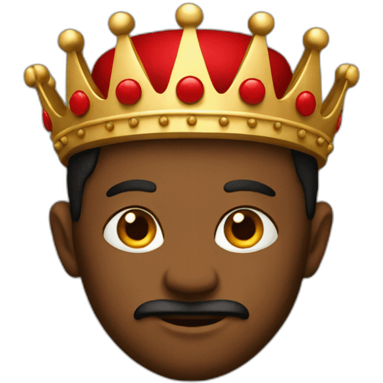 King with red emoji