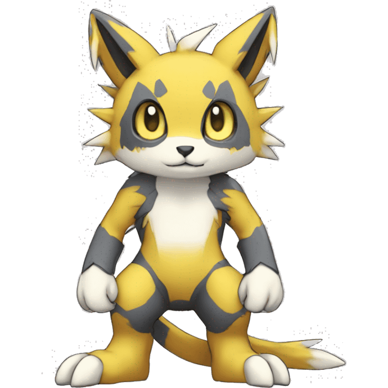 cute cool edgy beautiful Digimon-Fakemon-animal full body emoji