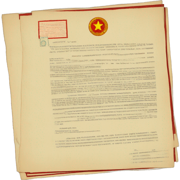 Document with USSR stamp emoji