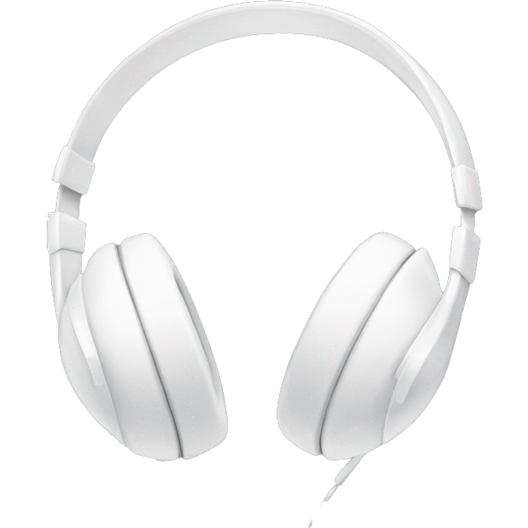 white headphones with white bows emoji