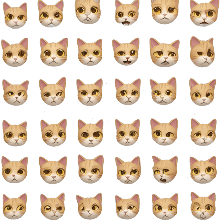 Cat emotions emoji