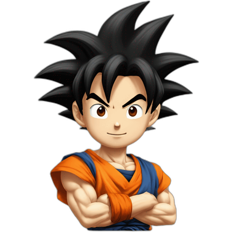 Son goku sur petit emoji